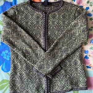 Nomadic Traders Green and Brown Cardi